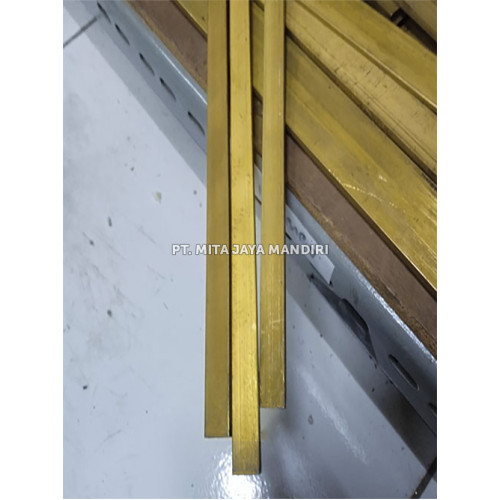 Plat Strip Kuningan 20x100